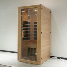 Load image into Gallery viewer, Viosona 90/120cm Indoor Steaming Sauna Room for 1/2-Person Use Steamer Cabin with Reading Light Storage Rack Luxury Steam Wet Sauna Room