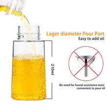 Load image into Gallery viewer, Vidertro Oil Sprayer for Cooking, 2 Pack Olive Oil Sprayer Mister for Air Fryer, Refillable Plastic Spray Oil Bottle Dispenser Kitchen Vinegar Spritzer for BBQ Salad Baking Roasting Grilling