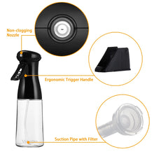 Load image into Gallery viewer, Vidertro Oil Sprayer for Cooking, 2 Pack Olive Oil Sprayer Mister for Air Fryer, Refillable Plastic Spray Oil Bottle Dispenser Kitchen Vinegar Spritzer for BBQ Salad Baking Roasting Grilling