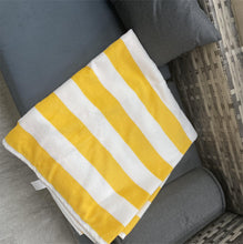 Load image into Gallery viewer, Krijimi Bath Towel,100% Cotton Cabana Stripe Beach Towel,Oversize 30" x 60” Quick Dry High Absorbent Towel for Bath, Travel, Swim, Pool, Yoga, Hotel,Parties,Guests & Perfect for Daily Use