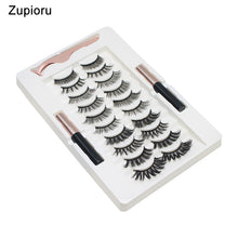 Load image into Gallery viewer, Zupioru False Eyelashes Mink Lashes Fake Eyelashes Kit Dramatic Cat-Eye Fluffy Wispies Eyelash