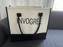 Load image into Gallery viewer, INVOGREE Canvas Tote Bag Women Shoulder Bag Casual Top Handle Bag Cross-body Handbags