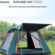 Load image into Gallery viewer, TESALATE 4-Person Waterproof Pop up Camping Tent with Rainfly Instant Tent Portable with Carring Bag