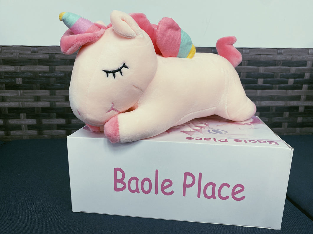 Baole Place Soft Plush Unicorn Stuffed Animal Unicorn Kids Toy Pillow Plush Cuddly Toy Gift for Kids and Girls