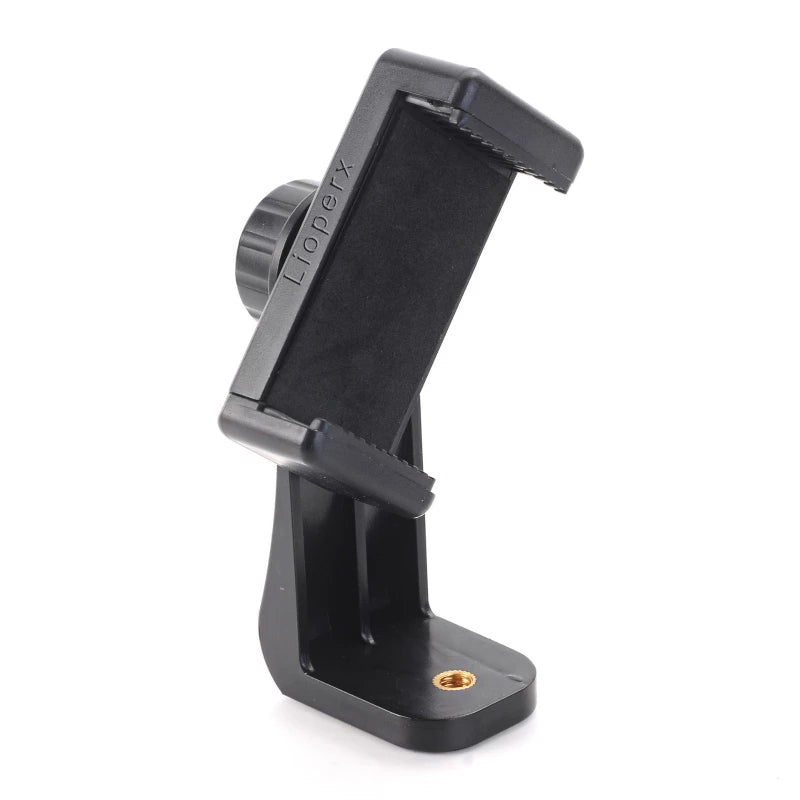Lioperx Premium Smartphone Holder/Vertical and Horizontal Tripod Mount Adapter Rotatable Bracket with 1/4 inch Screw/Adjustable Clip for iPhone, Android Cell Phone, Selfie Stick, Camera Stand